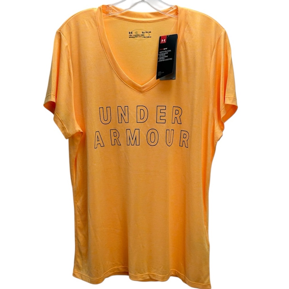 Under Armour VNeck Loose Fit Short Sleeve‎ T-Shirt XL Heatgear Moisture Wicking